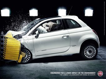 Fiat Panda Protection airbag crash test