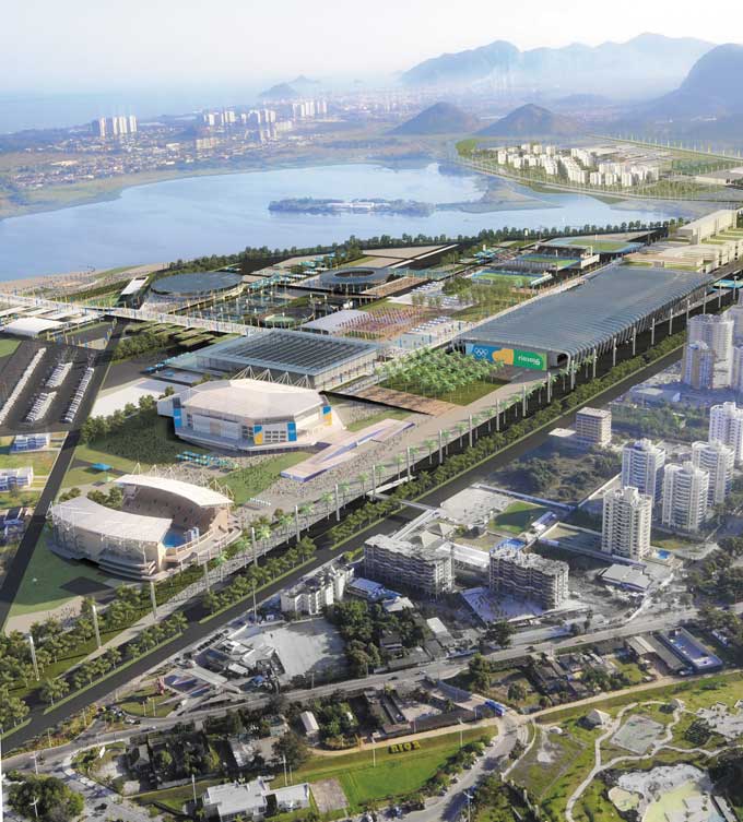 Le futur parc olympique des Jeux Rio en 2016