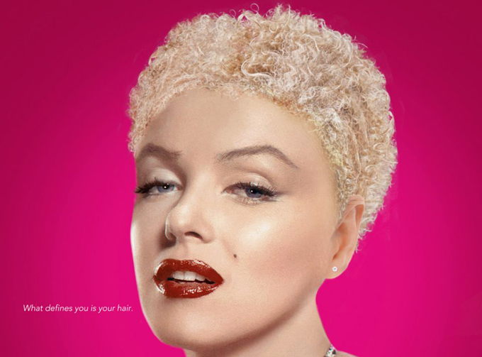 Jolie petite coupe afro-turque pour Marilyn Monroe