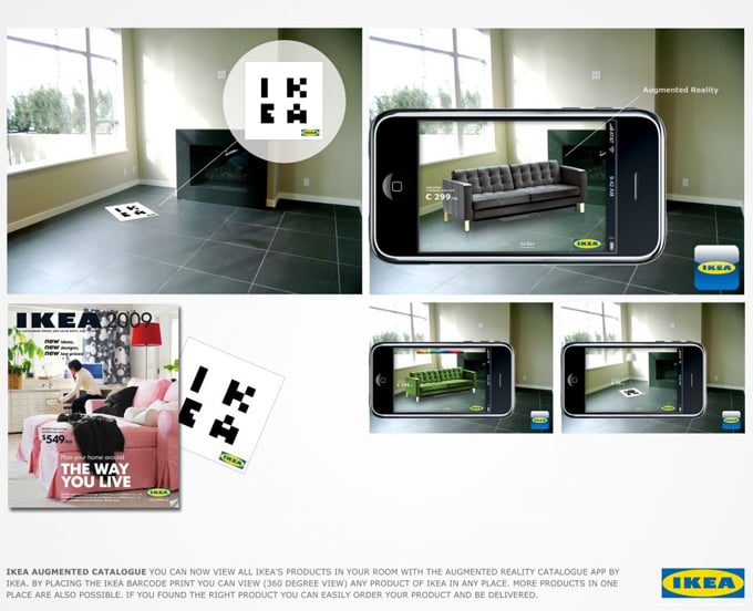 Un nouveau canapé, oui mais est-ce que ça rentre ? facile avec le catalogue Ikea pour Iphone par Marlon / Reinier