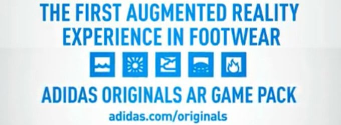La première expérience en réalité augmentée avec des chaussures avec le pack réalité augmentée d'Adidas Originals