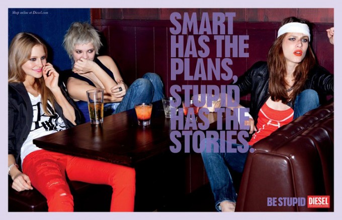 Be Stupid, une campagne Diesel vraiment créative ! 