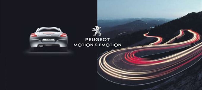 Nouvelle signature élégante pour Peugeot : motion & émotion