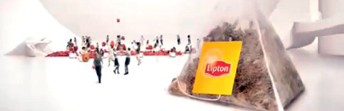 Lipton thé aux 5 fruits rouges en sachet Pyramide