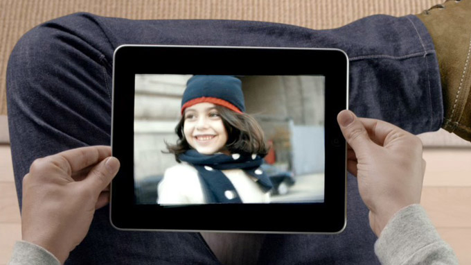 iPad peut servir de cadre photo grâce à son incroyable écran