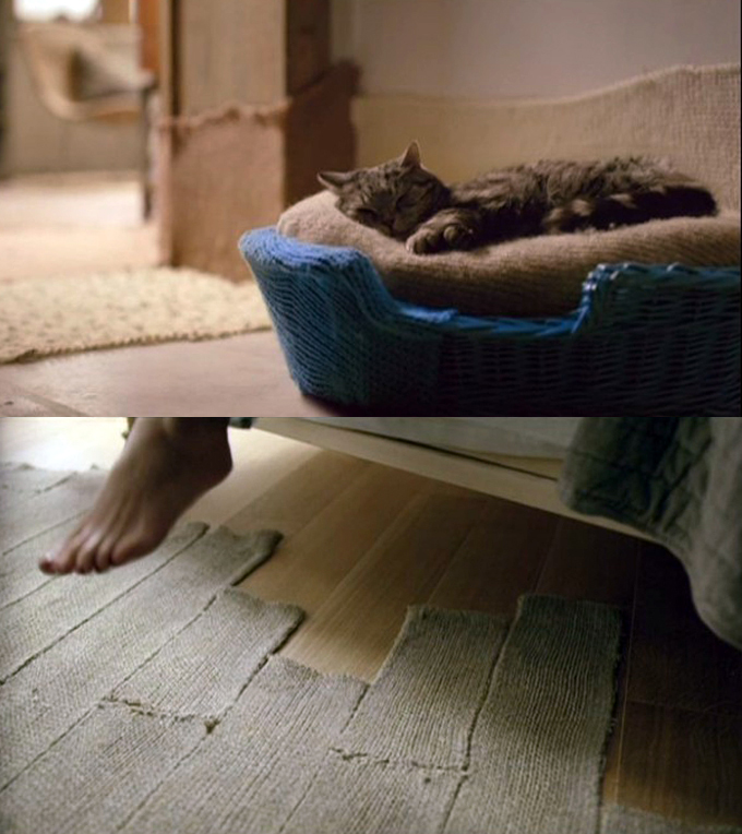 Petit chat va-t-il se faire tricoter comme le panier et le plancher ?
