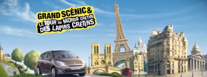 Les Lapins crétins s'offrent un tour du monde en Renault Scénic : ça promet !