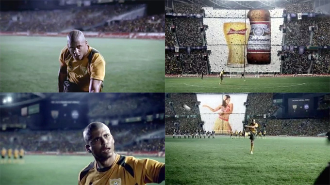 Budweiser bière officielle de la Coupe du Monde 2010, déconcentre les joueurs aux tirs au but