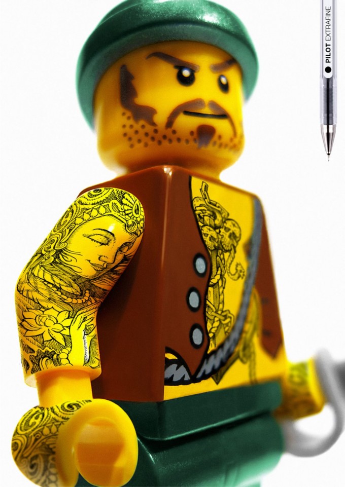 Lego Pilot extra fin : le brigand tatoué