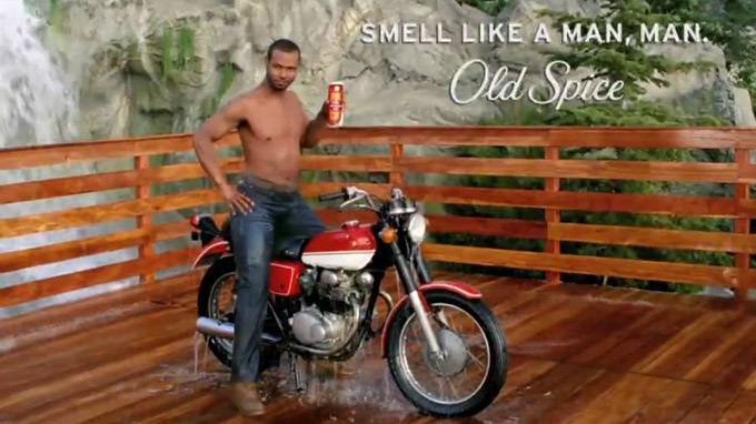 Old Spice : Votre homme un motard qui sent l'homme