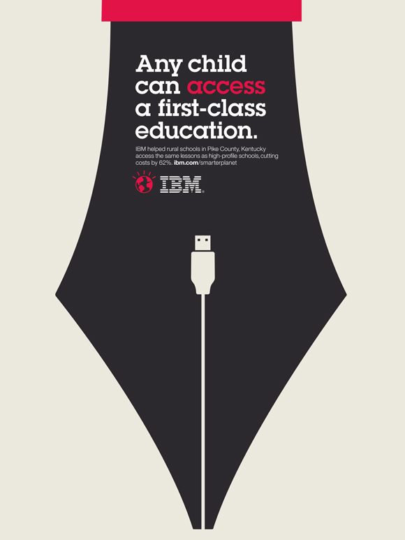 IBM smarter world illustration : éducation des enfants