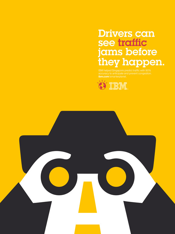 IBM smarter world illustration : embouteillages