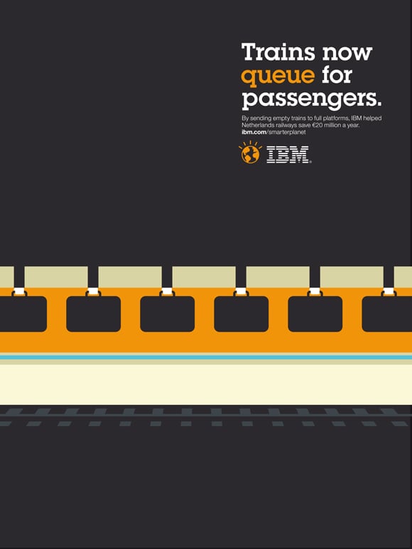 IBM smarter world illustration : train