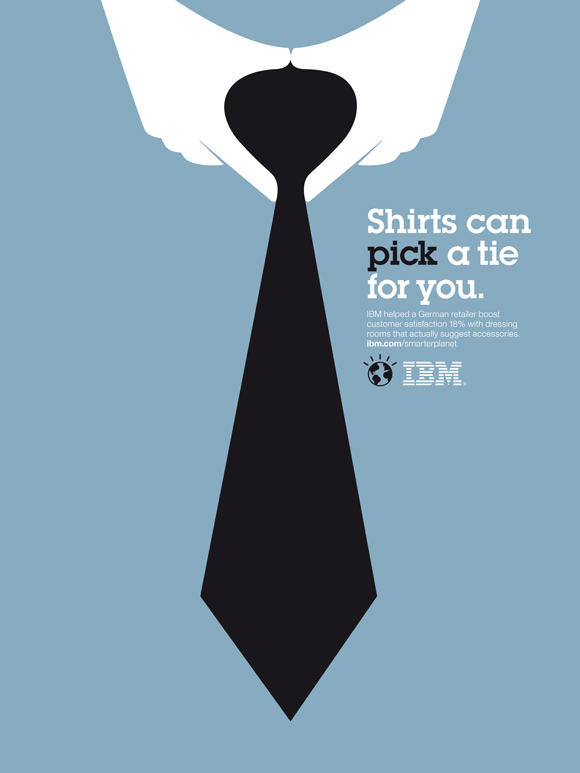 IBM smarter world illustration : tee shirts et cravates