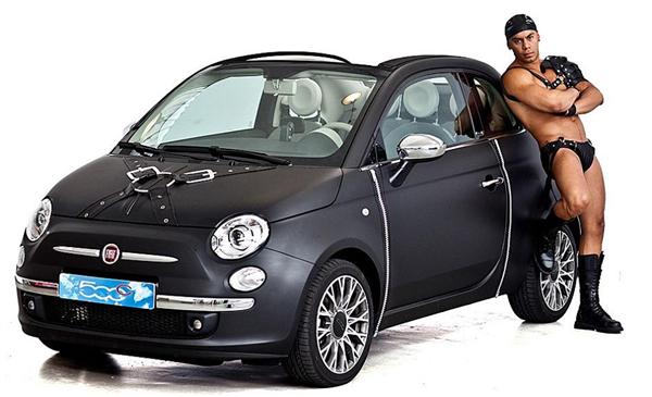 Fiat 500 : cuir