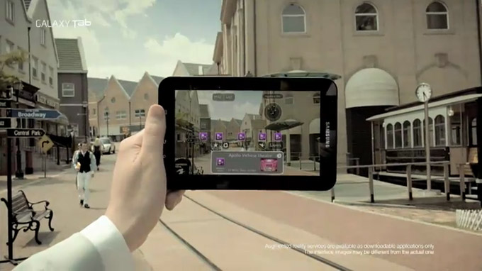 Samsung Galaxy Tab : réalité augmentée