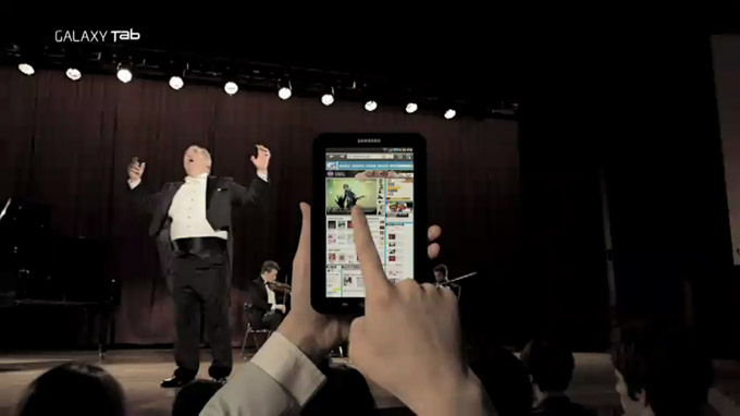 Samsung Galaxy Tab : le concert barbant