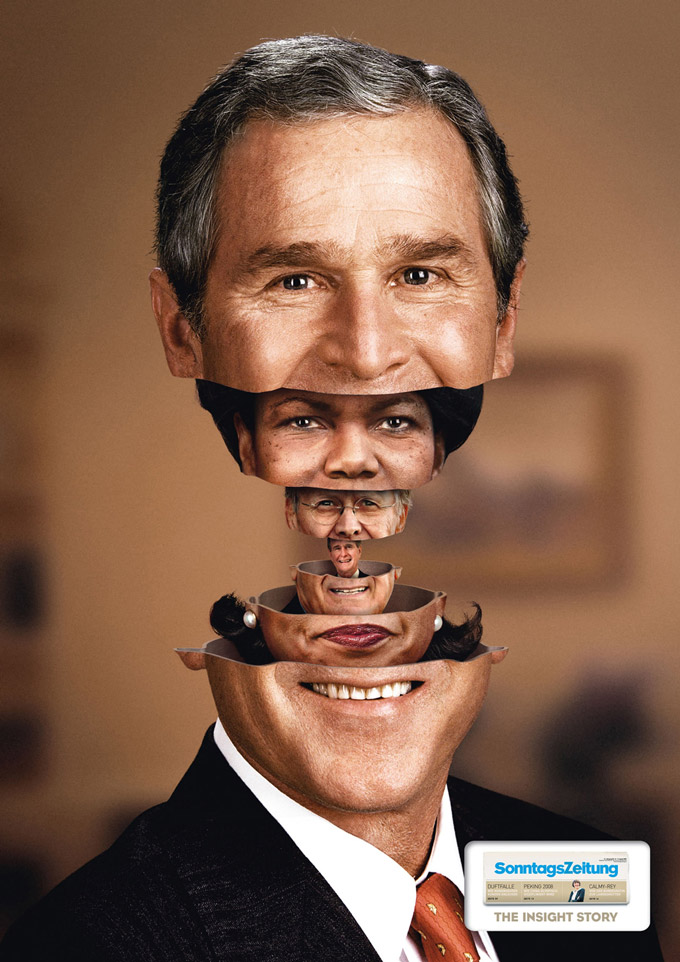 Papa Bush est devenu Donald Rumsfeld qui est devenu Condozella Rice qui est devenu George W Bush Junior…