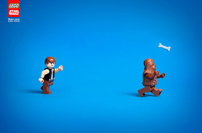 Han Lego à Chewbacca : "va chercher nonos !"