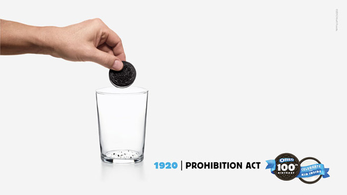 Oreo 100th birthday prohibition act