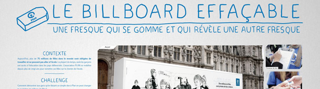 Plan France / Le Billboard effaçable