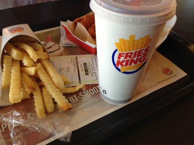 Burger King satisfries Fries King
