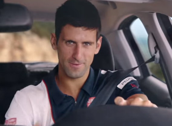 Musique de la pub Peugeot 208 avec Novak Djokovic