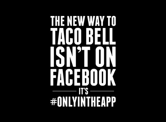 Taco Bell disparait des réseaux sociaux pour lancer son app mobile