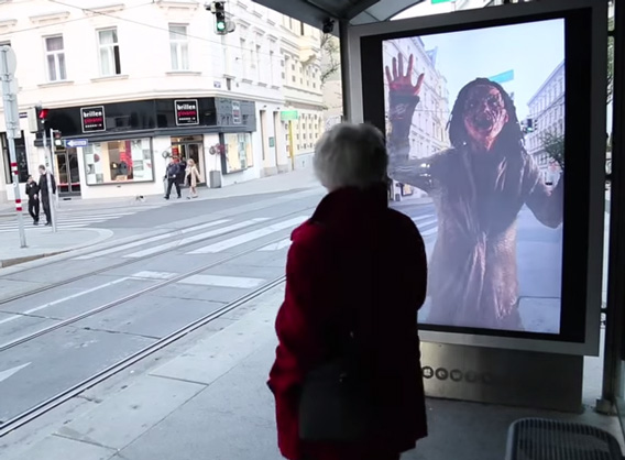 The Walking Dead envahit les abribus