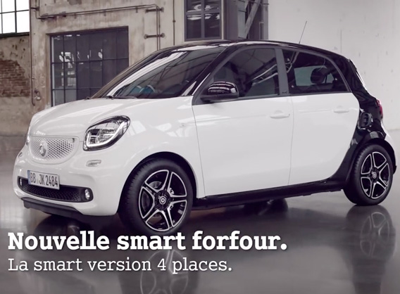 Musique de la pub smart Forfour 2015