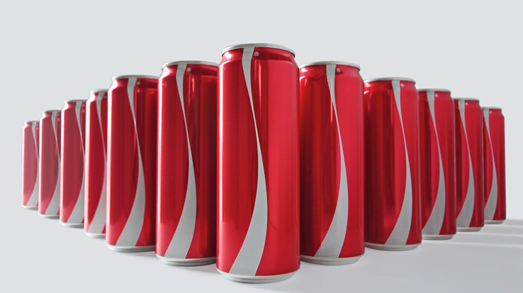 Coca cola no labels