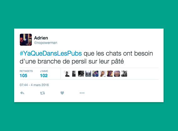 Les meilleurs tweets sur #YaQueDansLesPubs