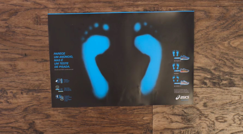 Asics vous incite à marcher sur ses publicités