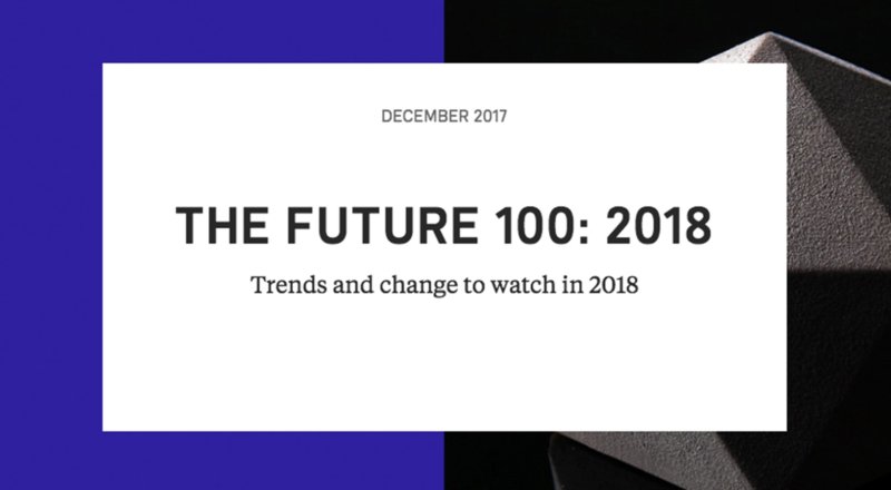 JWT révèle les 100 tendances de 2018