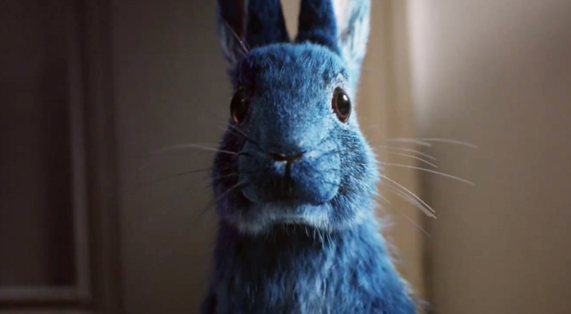Ce lapin bleu est votre guide pour le divertissement