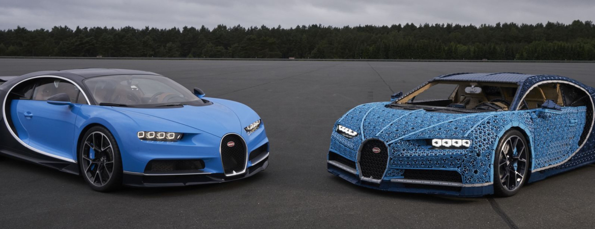 Cette Bugatti enti?�rement construite en LEGO roule comme sur des rails �?? La R?�clame