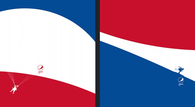 Pepsi détourne les vagues de son logo