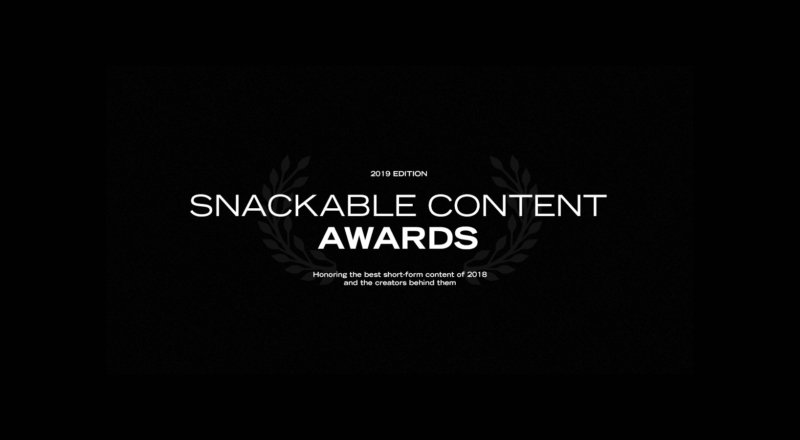 Les Snackable Content Awards reviennent pour une seconde édition
