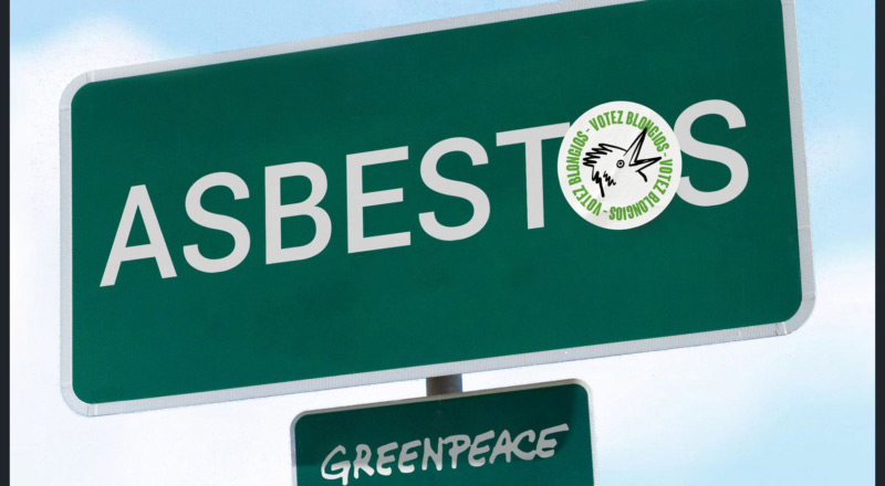 Greenpeace renomme une ville symbole de l&rsquo;amiante