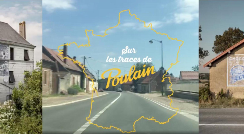Le sublime tour de France des anciennes pubs murales de Poulain
