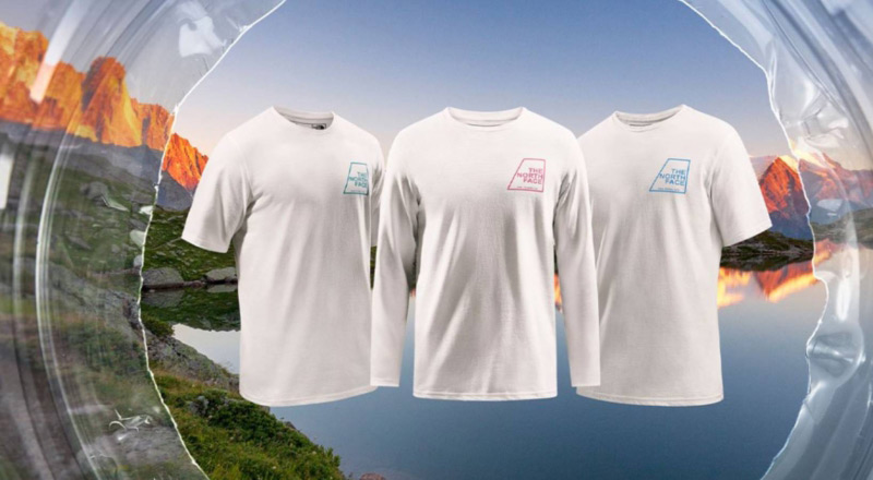 The North Face recycle les bouteilles en plastique jetées dans les Alpes en t-shirts
