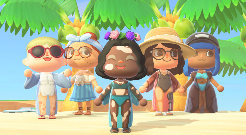 Gillette Venus propose des avatars aux peaux et corps plus inclusifs sur Animal Crossing