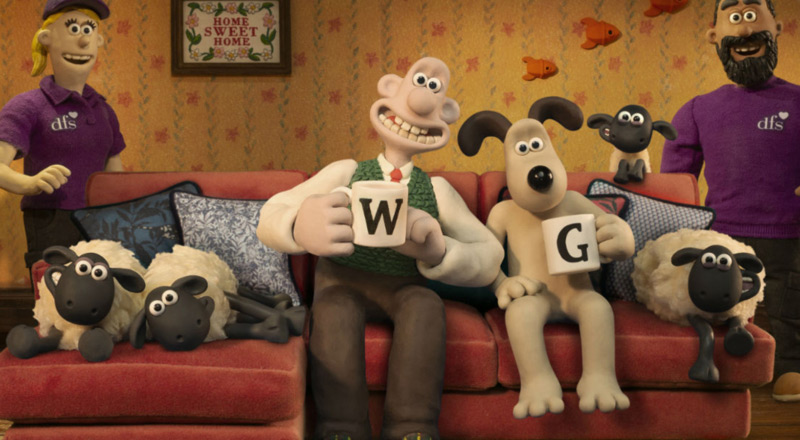 Wallace et Gromit se mettent à vendre des canapés