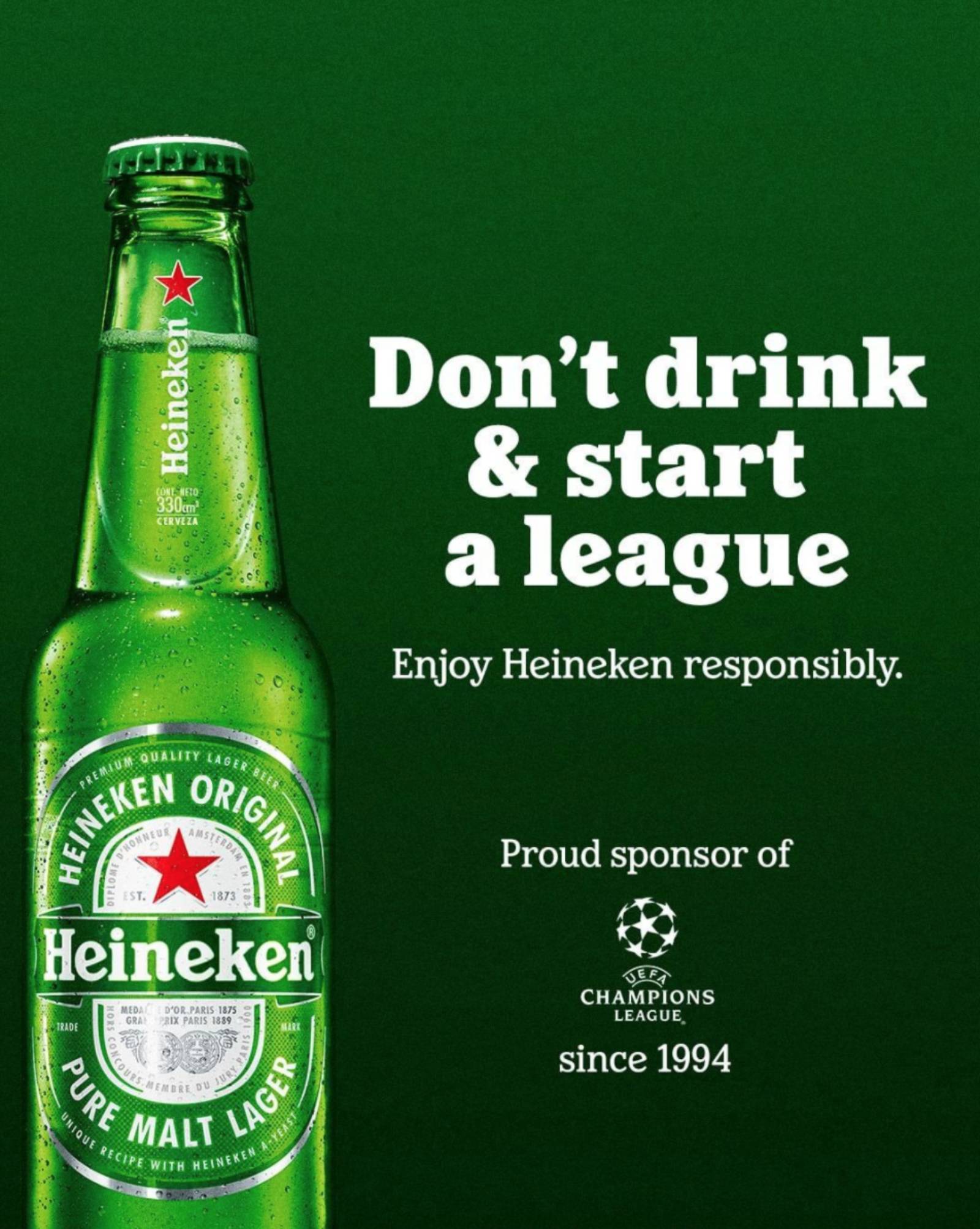 Heineken Lot 2 Heineken Goûts Formidable Live Sans Heineken Mais Pourquoi Vintage Annonce 