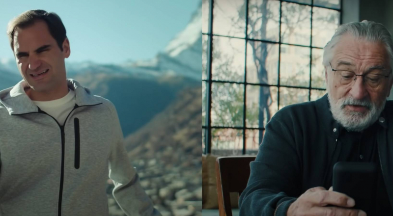 De Niro remballe Federer dans la dernière campagne de Suisse Tourisme