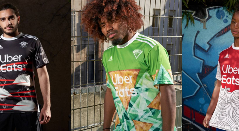 Uber Eats et Adidas dévoilent des maillots à l’effigie… de plats