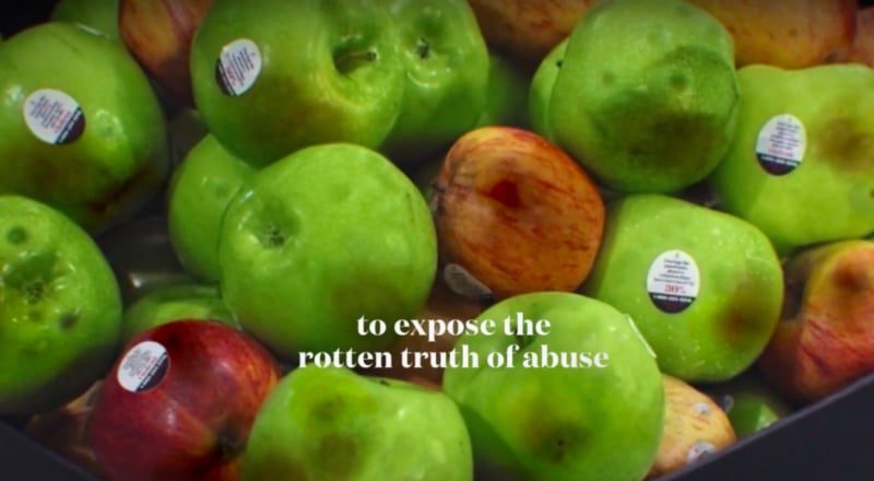 Des pommes meurtries pour lutter contre les violences conjugales