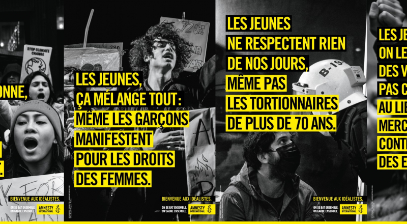 Amnesty International célèbre la jeunesse française
