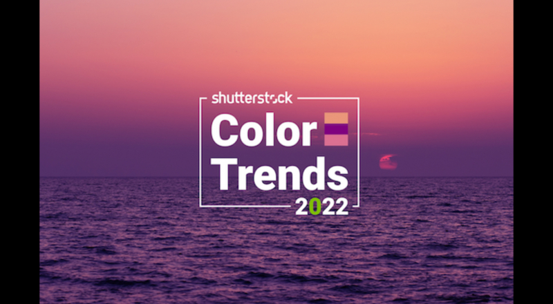 Shutterstock nous dévoile ses couleurs pour 2022