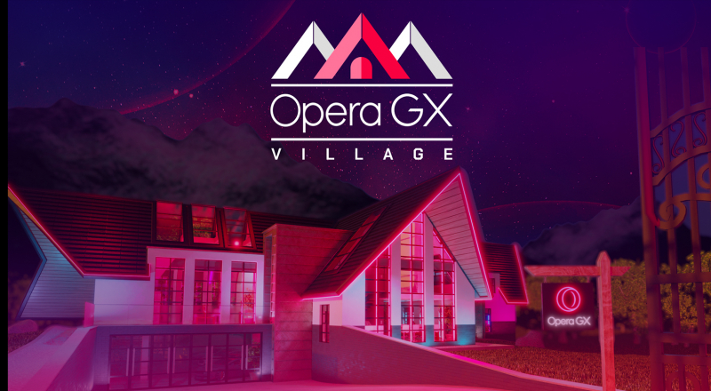 Opera GX crée un village paradisiaque pour gamers